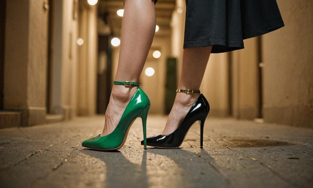 Welche Schuhe zum grünen Kleid